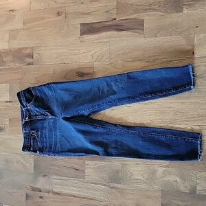 J. Crew Skinny High Rise Raw Edge Jeans 29